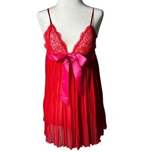 Victoria’s Secret Pink Lace Babydoll Lingerie Cami Top SZ S Fairycore Sexy